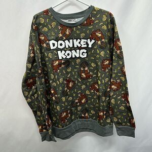 Donkey Kong Men`s Fleece Sweater sz XL